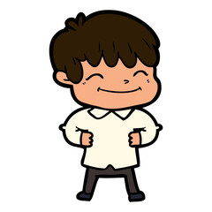 cartoon happy boy