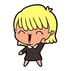 cartoon woman