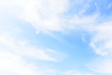 Blue sky with cloud in the morning.