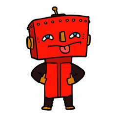 cartoon robot