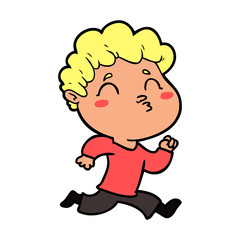cartoon man pouting