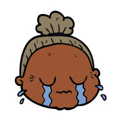 cartoon old lady