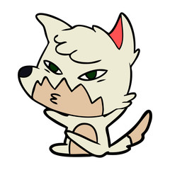 clever cartoon fox