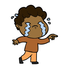 cartoon man crying