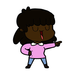 cartoon woman