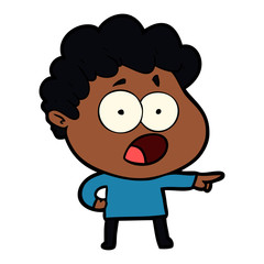 cartoon man gasping in surprise