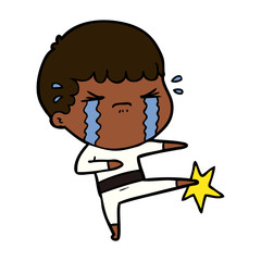 cartoon man crying