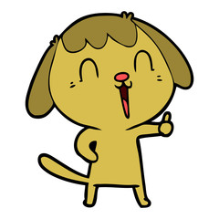 cute cartoon dog