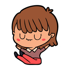 cartoon woman