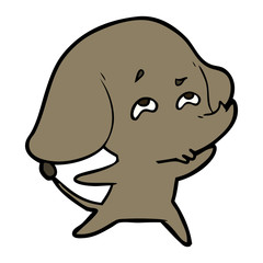 cartoon elephant remembering