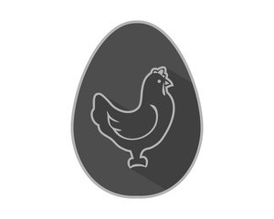 black egg chicken hen poultry livestock animal image vector