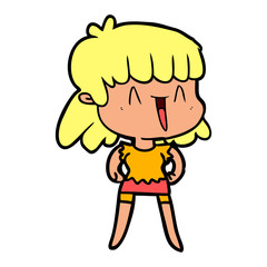cartoon woman