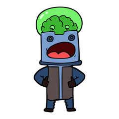 cartoon robot