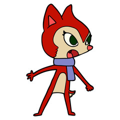 cartoon chipmunk wearing scarf