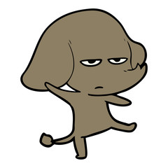 annoyed cartoon elephant