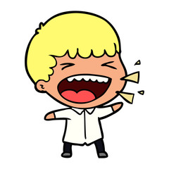 cartoon laughing man