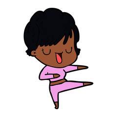 cartoon woman talking