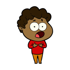 cartoon man gasping in surprise