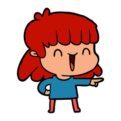 cartoon woman
