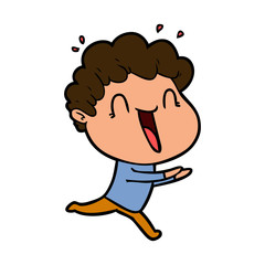 Fototapeta premium cartoon happy man
