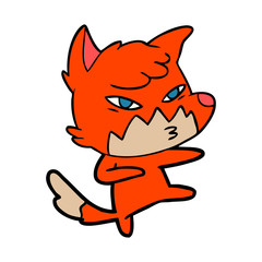 clever cartoon fox