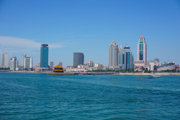 Fototapeta premium The beautiful seaside scenery of Qingdao
