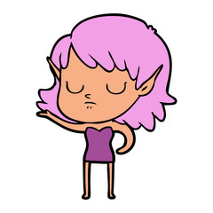 cartoon elf girl