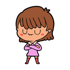 cartoon woman