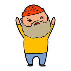 cartoon man with beard