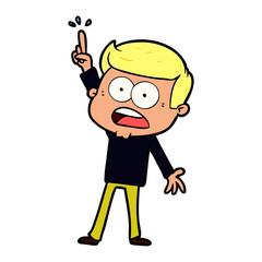 cartoon shocked man