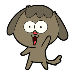 cute cartoon dog