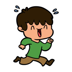 cartoon laughing boy