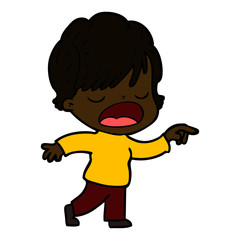 cartoon woman talking