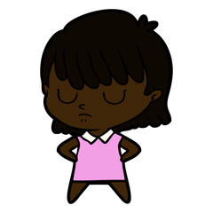 cartoon woman
