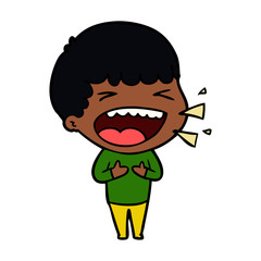 cartoon laughing man