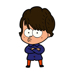 cartoon woman