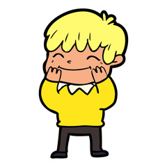 cartoon happy boy