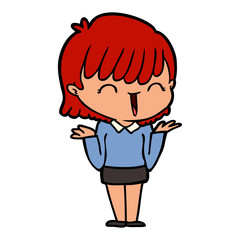 cartoon woman