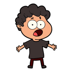 cartoon man gasping in surprise