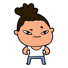 cartoon woman