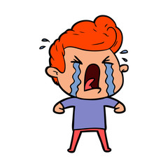 cartoon crying man