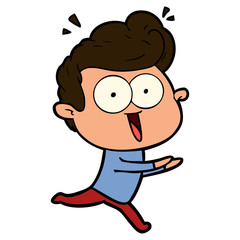 cartoon staring man