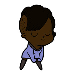 cartoon woman