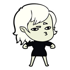 Obraz premium cartoon vampire girl