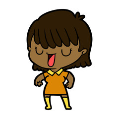 cartoon woman