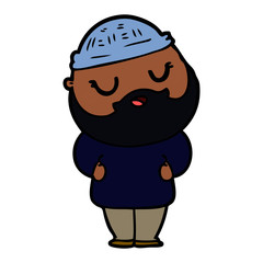 cartoon man with beard