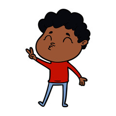 cartoon man pouting