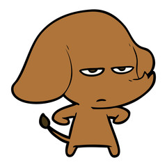 annoyed cartoon elephant
