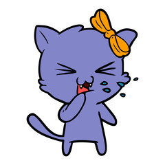Obraz premium cartoon cat