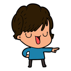 cartoon woman talking